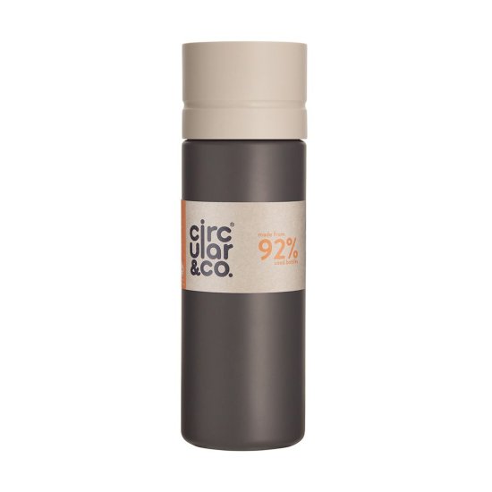 (image for) Circular & Co Reusable Water Bottle 21oz - Grey & Chalk