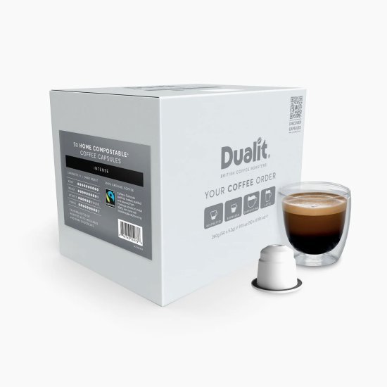 (image for) Dualit Nespresso Compatible Intense Coffee Pods (50)