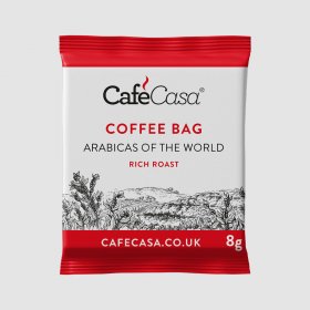 CafeCasa Arabicas Of The World Coffee Bags Dispenser Box (100)