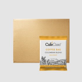 CafeCasa Colombian Coffee Bags Mild Roast Bulk Box (300)