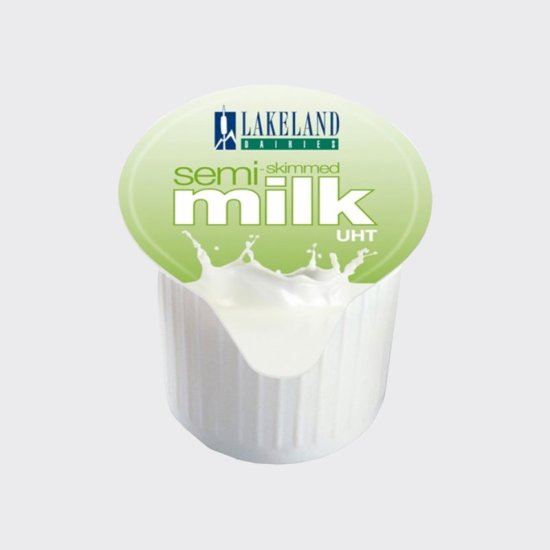 Lakeland Semi Skimmed Milk Pots UHT (120) DATED 22.09.2024