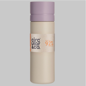 Circular & Co Reusable Water Bottle 21oz - Chalk & Purple