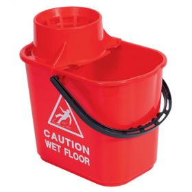 Red Professional Mop Bucket 15 litre