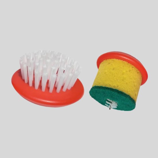 (image for) CafeCasa Scrubz Sponge & Bristle Head Set