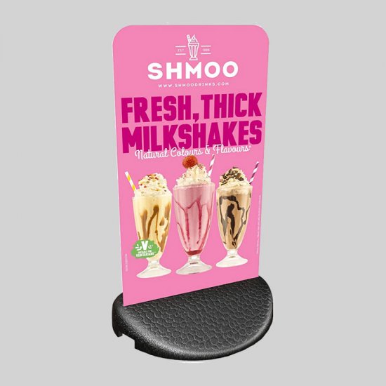 Shmoo Double Sided Pavement Sign with Rubber Base