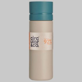 Circular & Co Reusable Water Bottle 21oz - Chalk & Teal