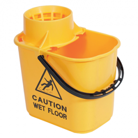 Yellow Professional Mop Bucket 15 litre