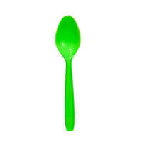 Green Plastic Spoons (20)